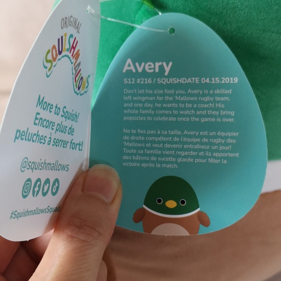 Squishmallow Avery the Mallard Duck 12 inches - Picture 5 of 5